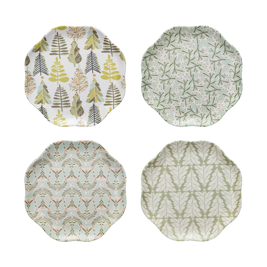 Bamboo Melamine Plate w Tree Outdoor Design & Living Store