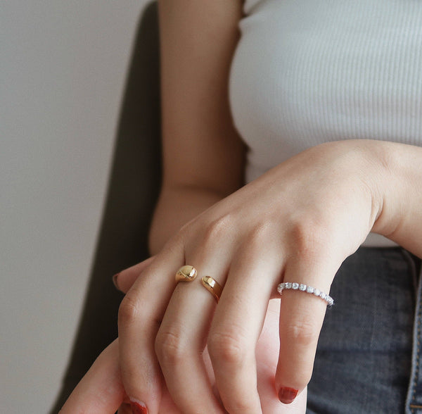 18K Gold Filled Daisy Ring