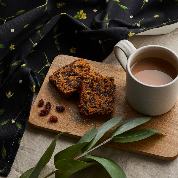 Mistletoe - Christmas Tea Towel - Black