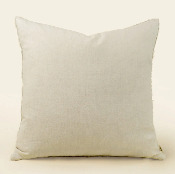 Lina Linen Pillow 24x24 - Glacier