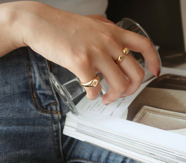 18K Gold Filled Daisy Ring