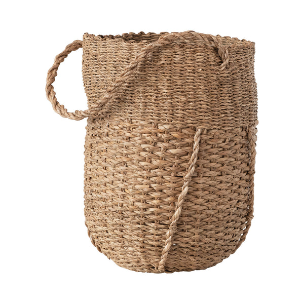 Hand-Woven Bankuan Bucket Basket with Handle