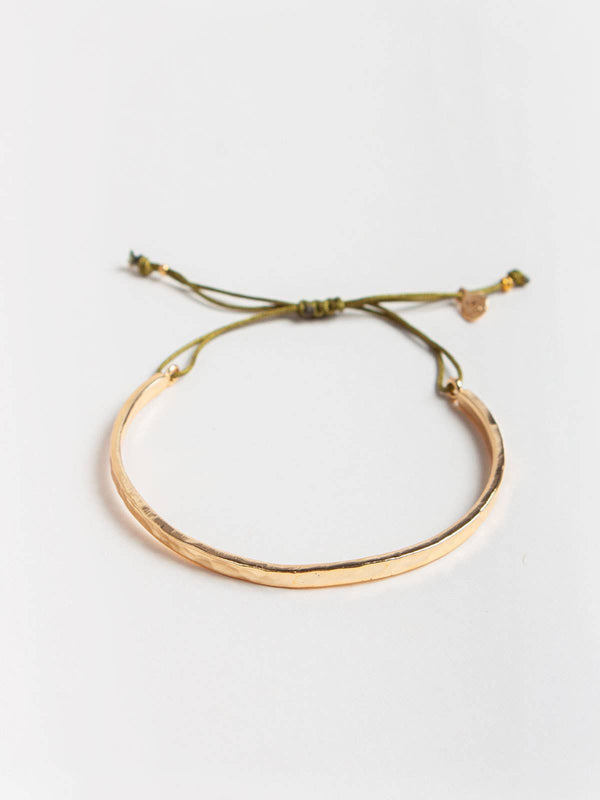 Gold Celeste Bracelet - Olive