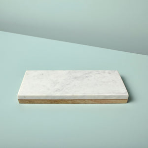 Marble and Wood Reversible Board